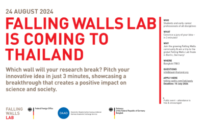 เปิดรับสมัครร่วมแข่งขันงาน Falling Walls Lab Thailand